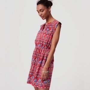 Loft Paisley Mini Dress